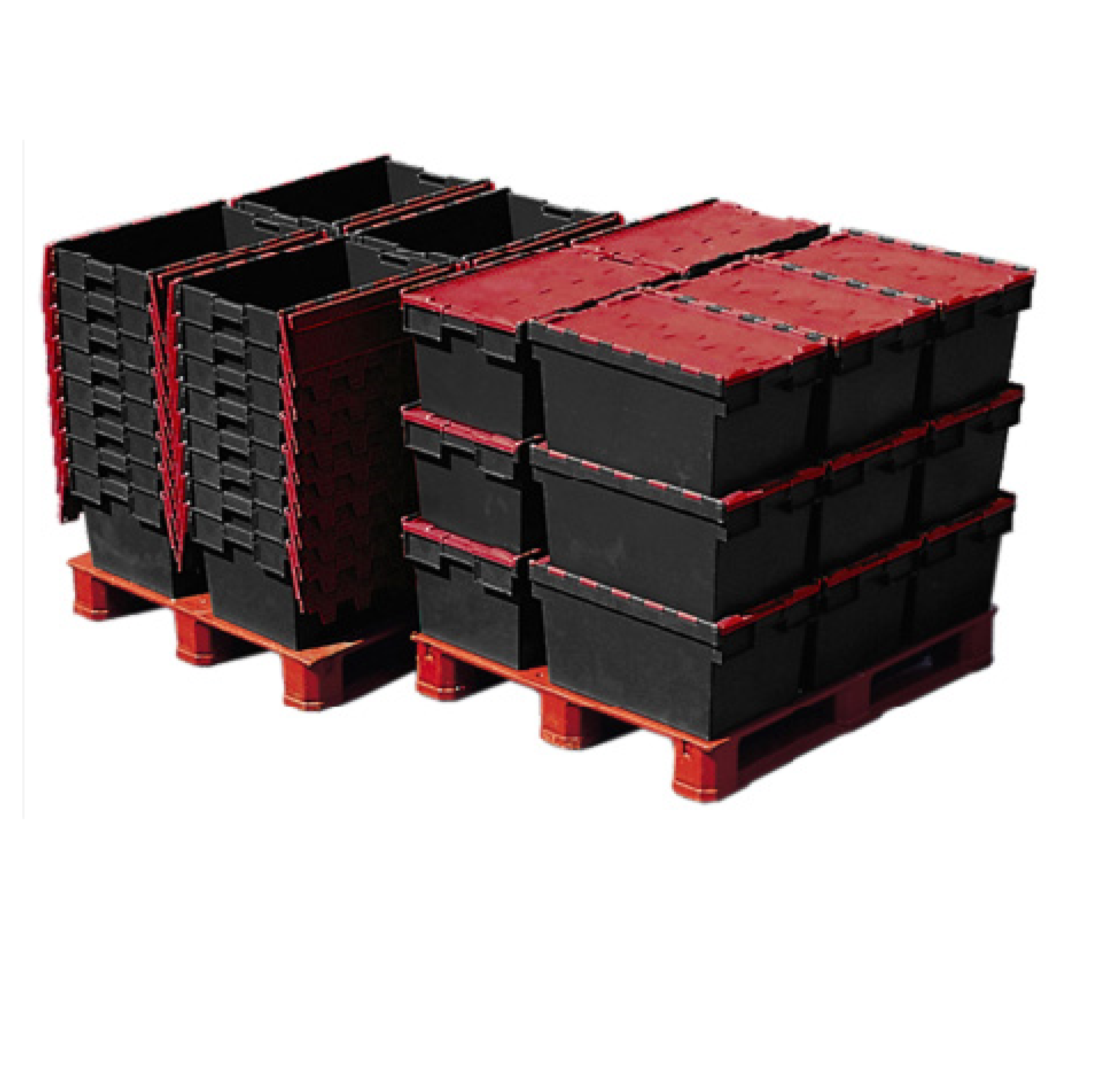 *Pallet of 80* 54L Attached Lid Container Original Totebox (600x400x320mm)